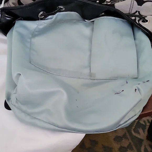 Coach Signature Poppy Drawstring Crossbody Bucket Bag - Black - Picture 11 of 12